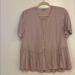 EUC Madewell Peplum Blouse
